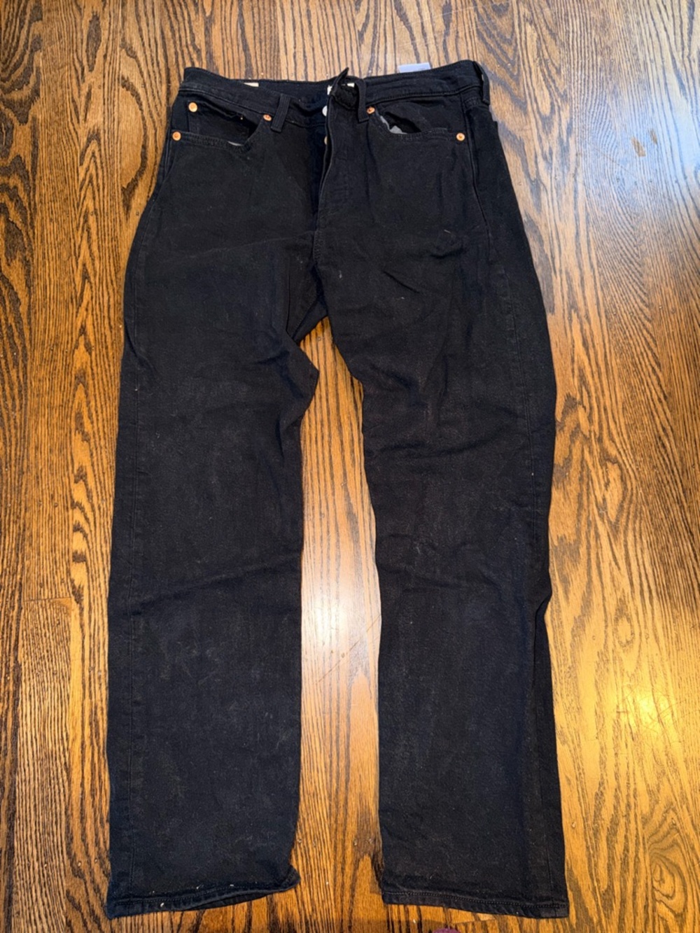 Levi's premium wedgie Straight-Leg black jeans 28